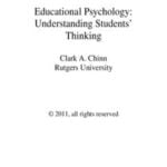 Educational Psychology : Understanding Student's Thinking