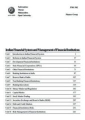 Indian Financial System and Management of Financial Institutions PDF Free Download