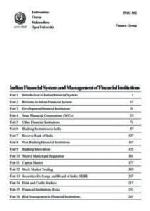 Indian Financial System and Management of Financial Institutions