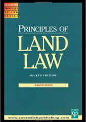Principles of Land Law PDF Free Download