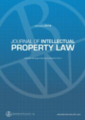 Journal of Intellectual Property Law PDF Free Download