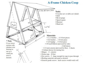 A Frame Chicken Coop Plans