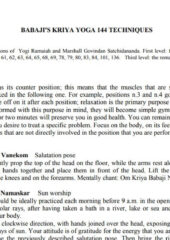 Babaji’s Kriya Yoga 144 Techniques PDF Free Download