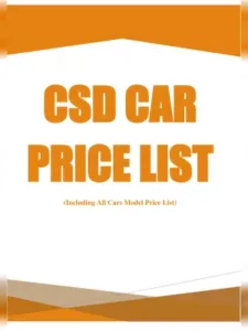 CSD Car Price List 2023