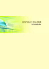 Corporate Finance: An Introduction PDF Free Download