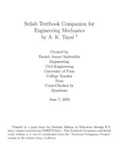 Engineering  Mechanics, Statics and Dynamics PDF Free Download