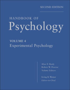 Handbook of Psychology, Volume 4: Experimental Psychology