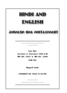 Hindi & English-translation & meaning