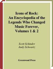 Icons of Rock An Encyclopedia of the Legends Who Changed Music Forever