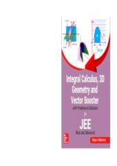 Integral Calculus 3D Geometry and Vector Booster PDF Free Download