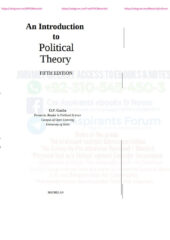 An Introduction to Political Theory Fifth Edition PDF Free Download