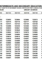 Sukkur Board Result 10Th Class 2021 PDF Free Download