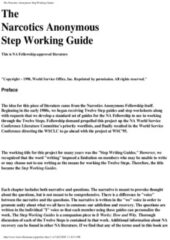 The Narcotics Anonymous Step Working Guide PDF Free Download