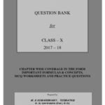 Maths Question Bank Class - 10