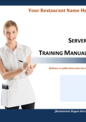 PDF Restaurant Training Manual Template Free – Server Training Manual