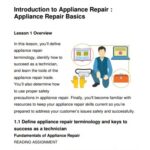 Introduction to Appliance - Repair Appliance Repair Basics