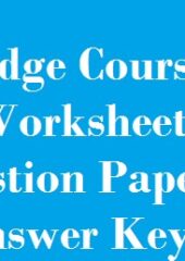 Bridge Course Answer Key PDF Free Download
