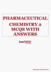 Pharmaceutical Chemistry 2 MCQs with Answers PDF Free Download