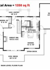 1350 sq ft Modern House Plan PDF Free Download