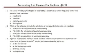 Accounting And Finance For Bankers - JAIIB