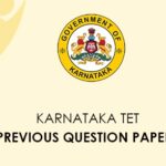 Karnataka Tet Previous Question Paper