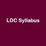 LDC Prelims Syllabus
