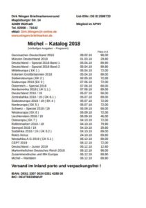 Michel Katalog 2018
