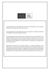 OC Sample Test Part 1 PDF Free Download