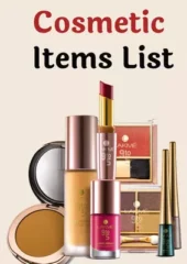 Cosmetic Items List PDF Free Download