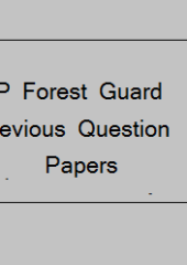 MP Forest Guard Previous Year Question Papers PDF Free Download