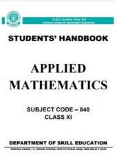 Applied Mathematics Subject Code 840 Class 11 PDF Free Download